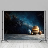 Aperturee - Aperturee Magical Blue Starry Galaxy Science Fiction Backdrop